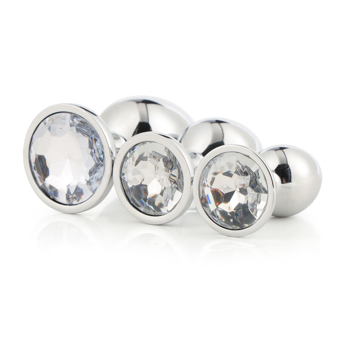 Plug Anal Dream Toys Gleaming Love Prateado